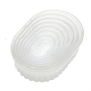Fluted Oval Cookie and Pastry Cutter