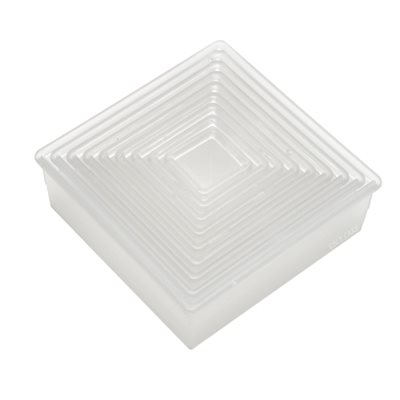 Plain Square Cookie and Pastry Cutter