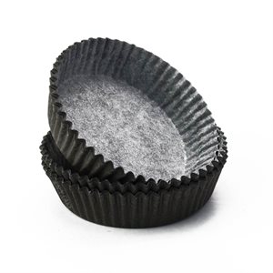 Black Glassine Standard Cupcake Baking Cup Liner
