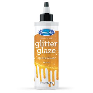 Satin Ice Gold Glitter Glaze - 10oz