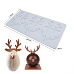 Reindeer Antlers Lace Tuile Silicone Mold