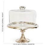 10 1 / 2" Silver Classic Cake Stand by NY Cake