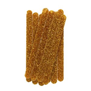 Dark Gold Glitter Popsicle Sticks Pack of 10