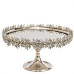 14" Silver Tiara Cake Stand by NY Cake