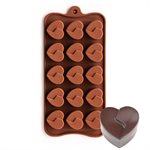 Divided Heart Silicone Chocolate Mold