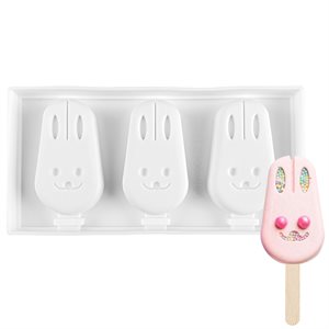 Silicone Mold for Cakesicles, "Bunny" - 3 Cavity