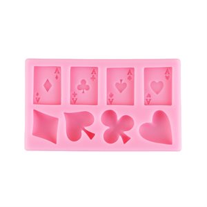 Suits (Spades, Hearts, Diamonds, Clover) Silicone Mold