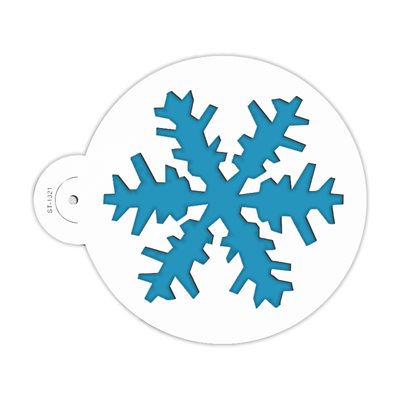Sharp Snowflake Stencil for Cakes, Cookies, Cupcakes, & Macarons