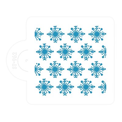 Flawless Snowflakes Mini Stencil for Cakes, Cookies, Cupcakes, & Macarons