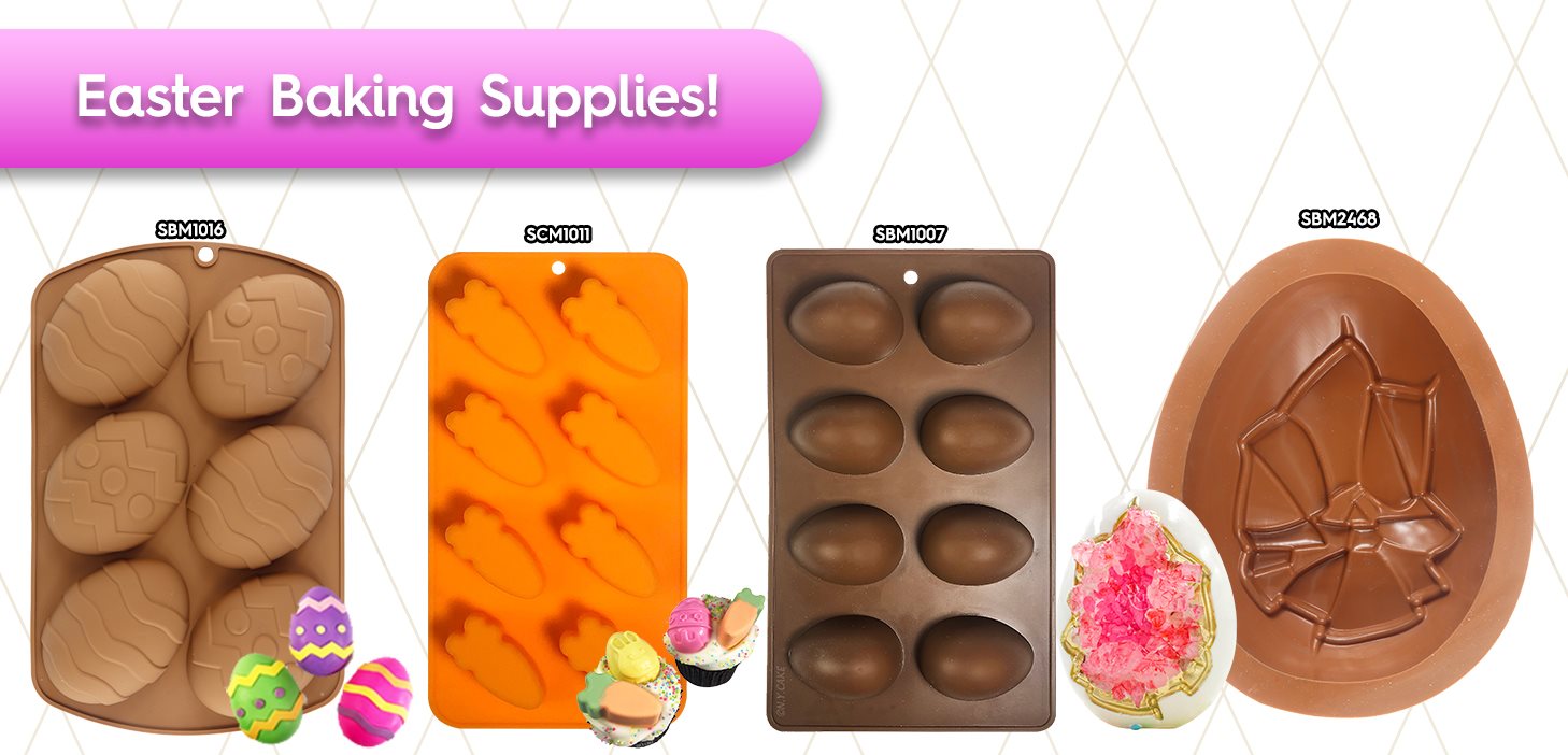 Easter Baking Supplies Egg Bunny Rabbit Chick Carrot Mold Chocolate