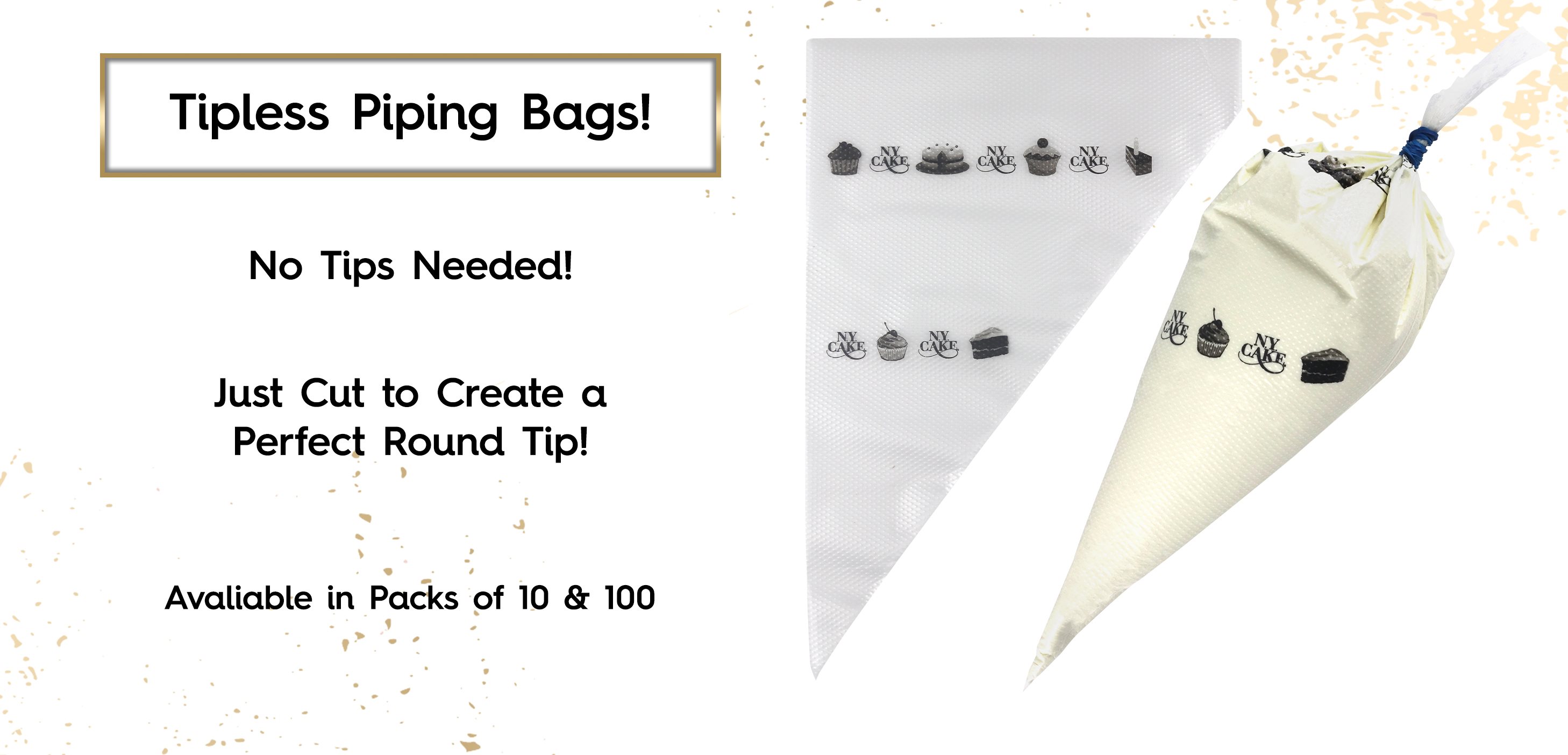 Tipless Piping Pastry Decorating Bag